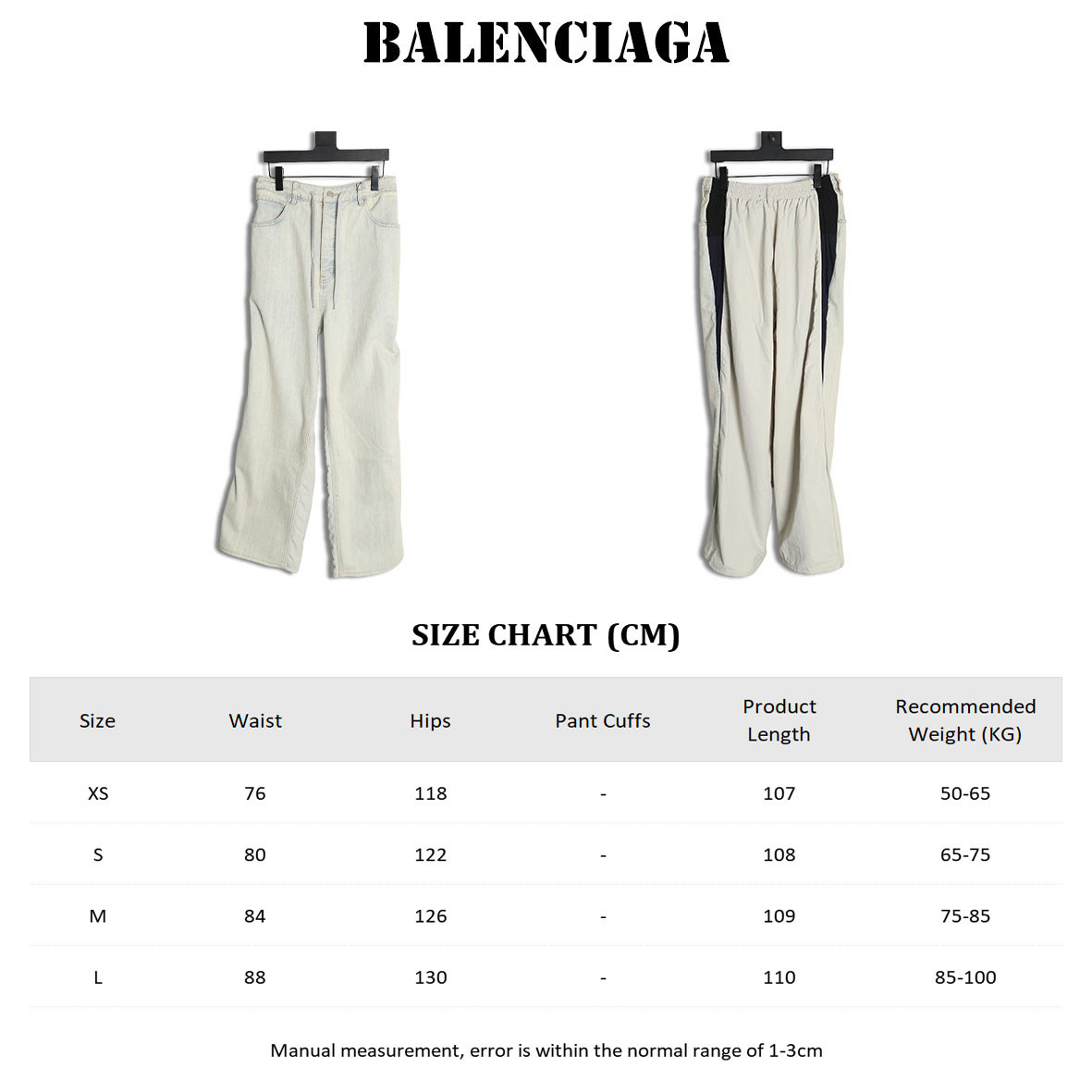 Ba1en*iaga 25ss Patchwork Jeans