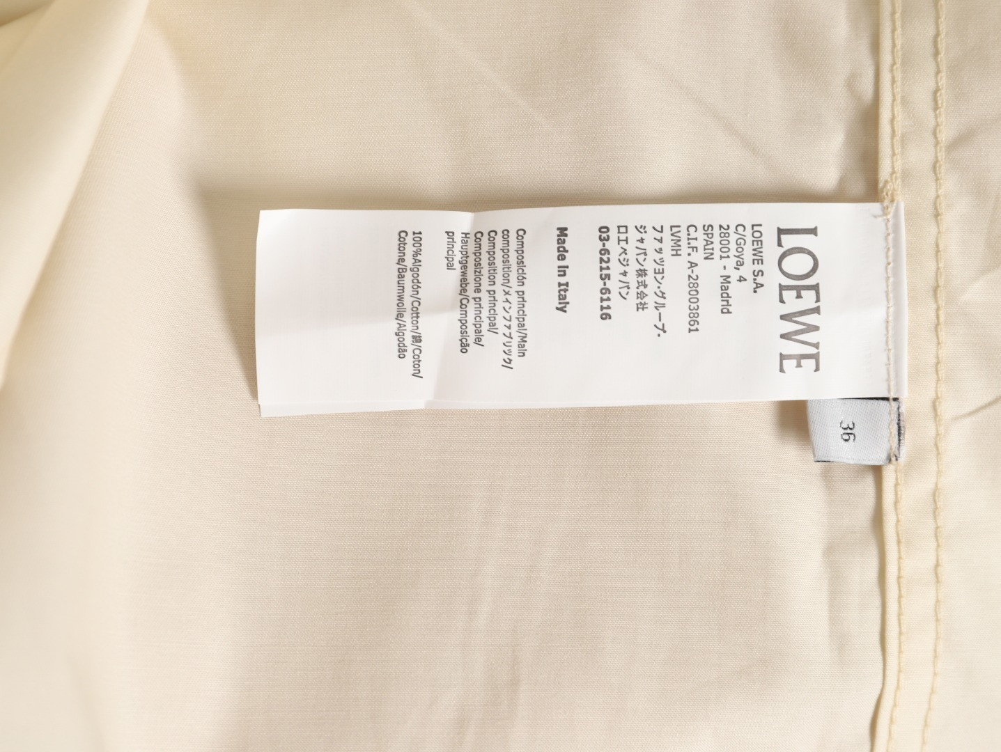 L0ew* anagram long-sleeved shirts