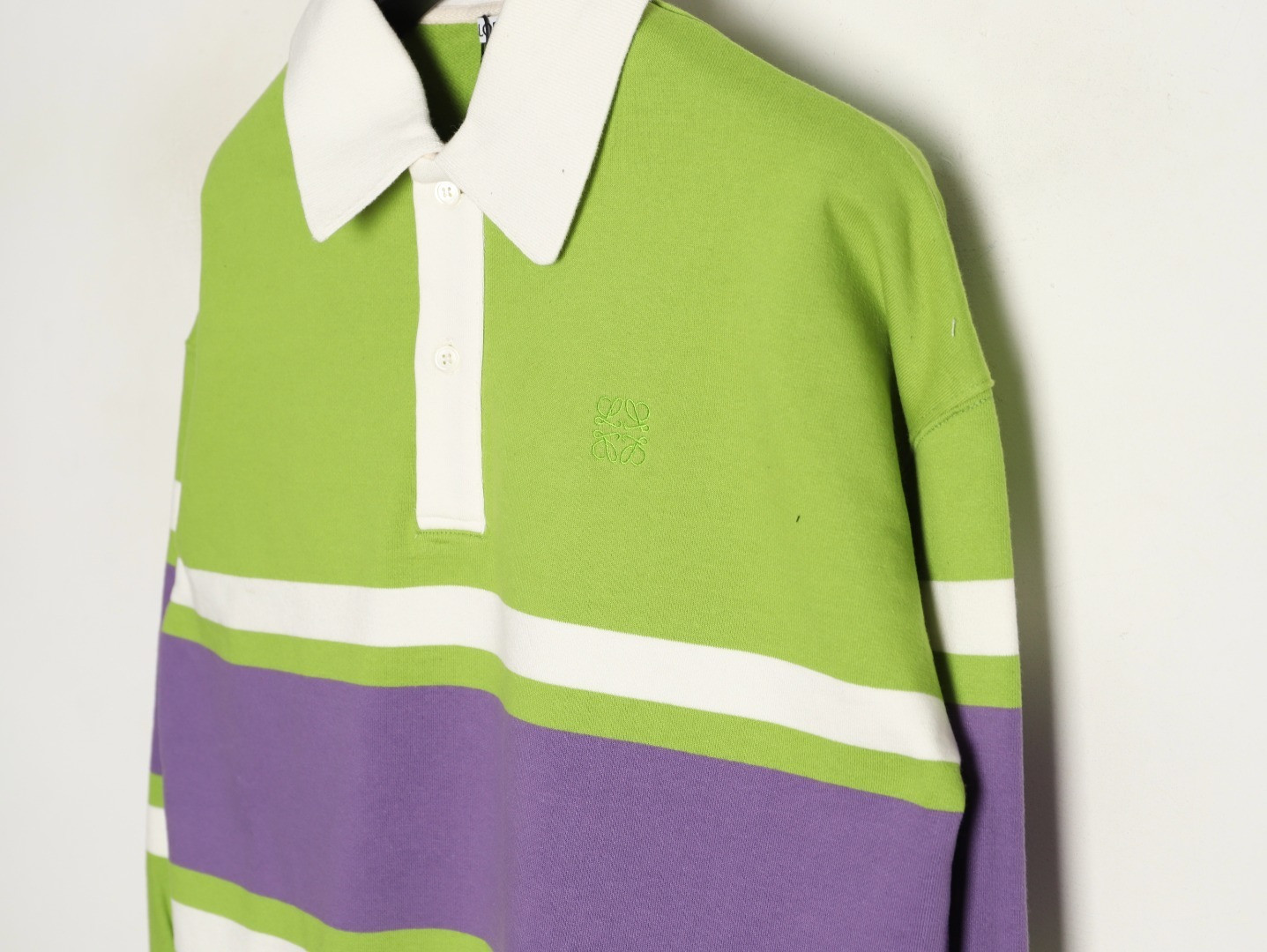 L0ew* 25Fw Long-sleeved Polo Shirt