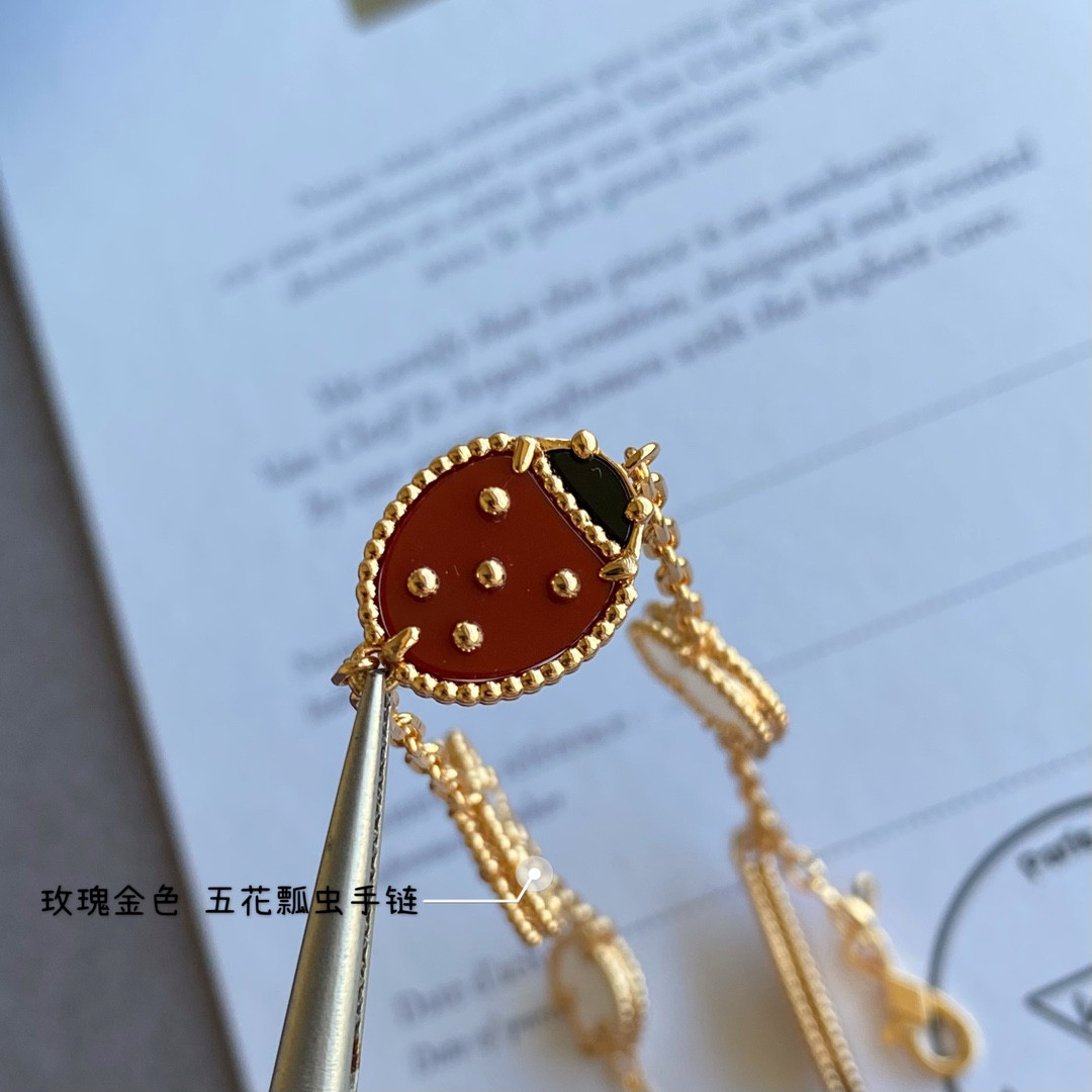 V*n Cl**f & Arpels Ladybug Bracelet