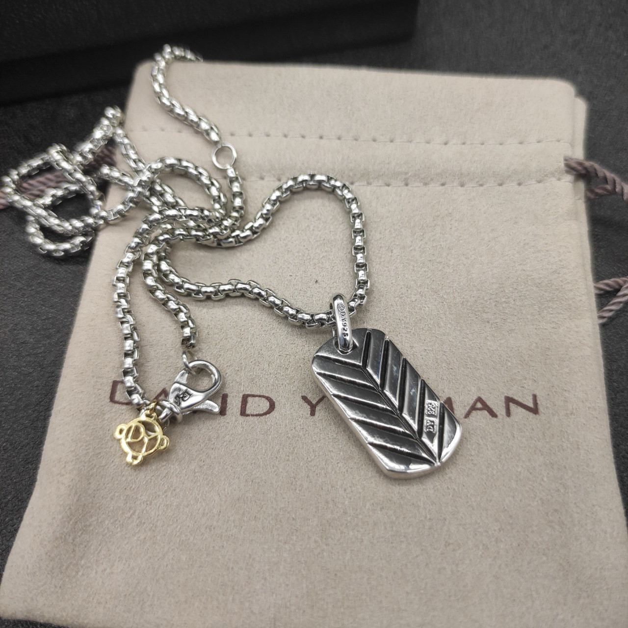 David Yurman brand Necklace(Chain length 50+5cm delay chain Chain thickness 3mm)