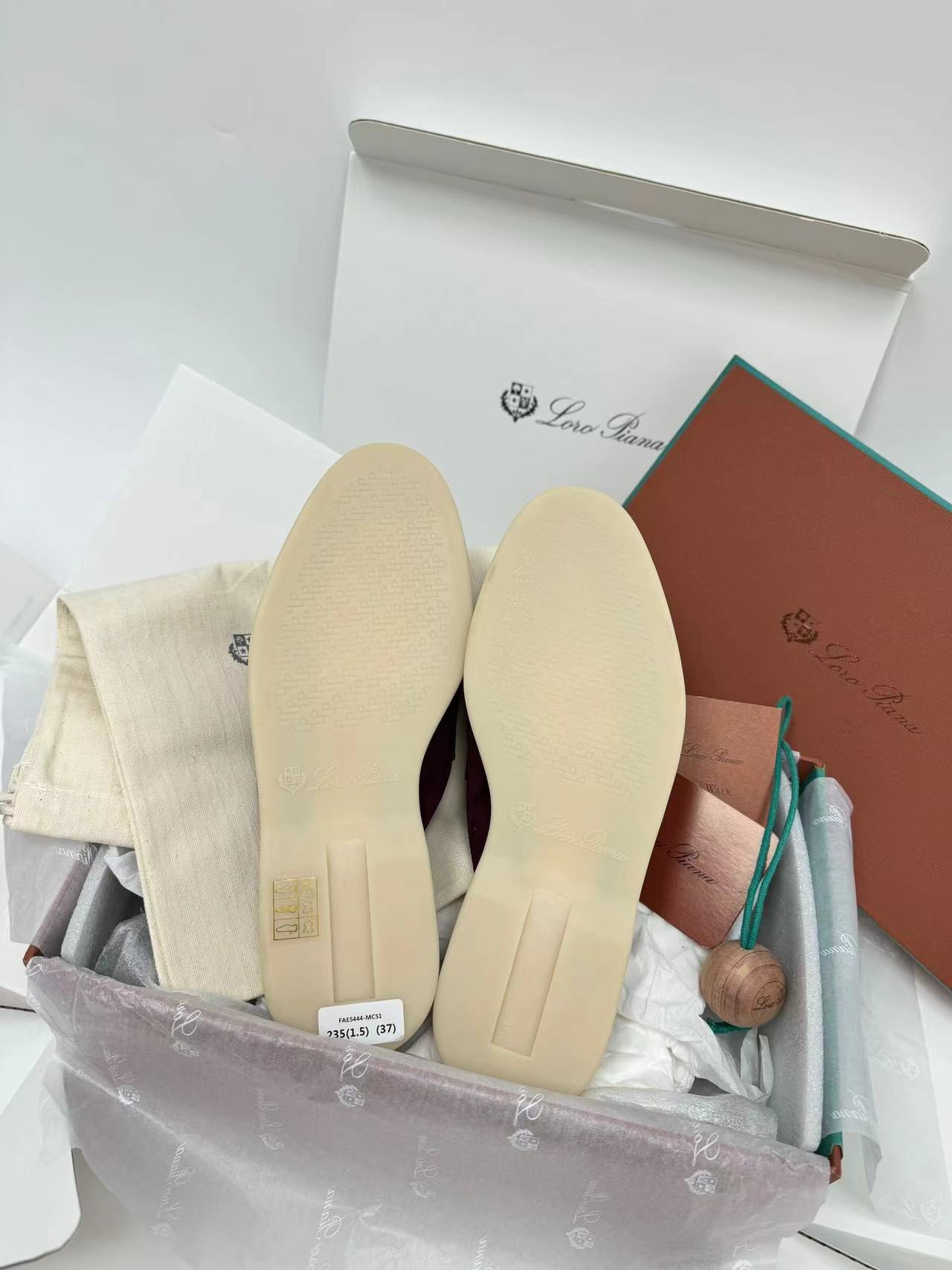 UA L0r0 P1ana  Babouche Charms Walk Moccasin Slipper Moccasin (Customized, No return No exchange)