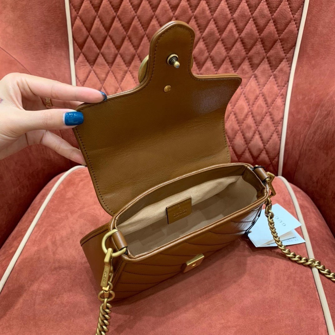 Gvc*1 GG Marmont mini top handle bag 21cm