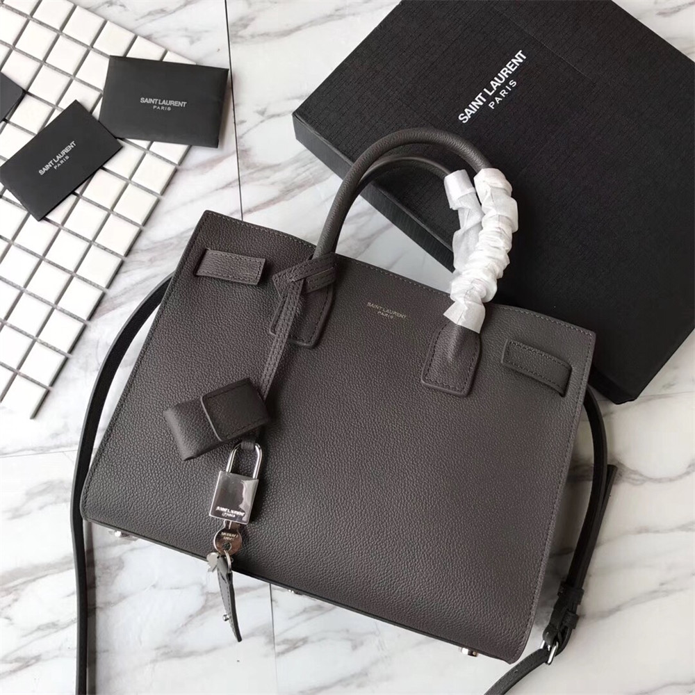 Y51 SAC DE JOUR BABY IN GRAINED LEATHER GREY