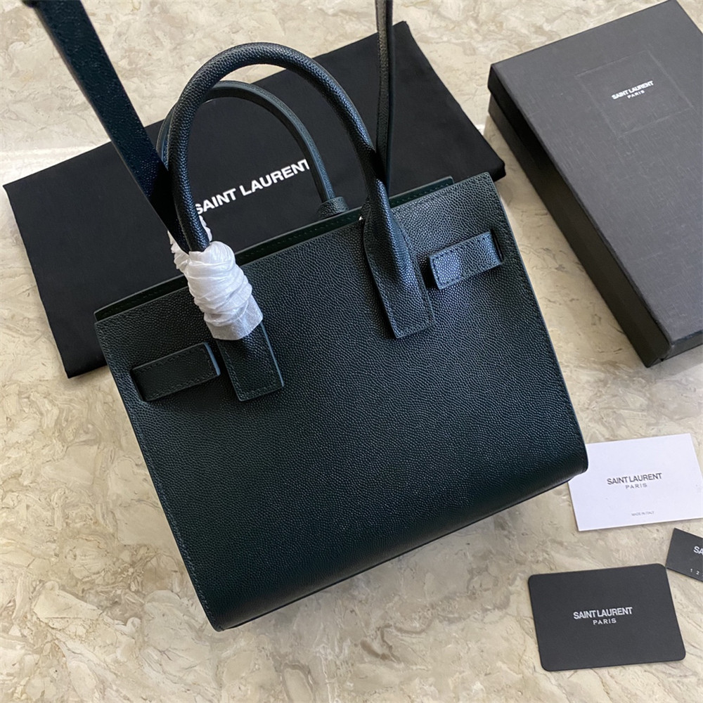 Y51 SAC DE JOUR NANO IN GRAINED LEATHER GREEN