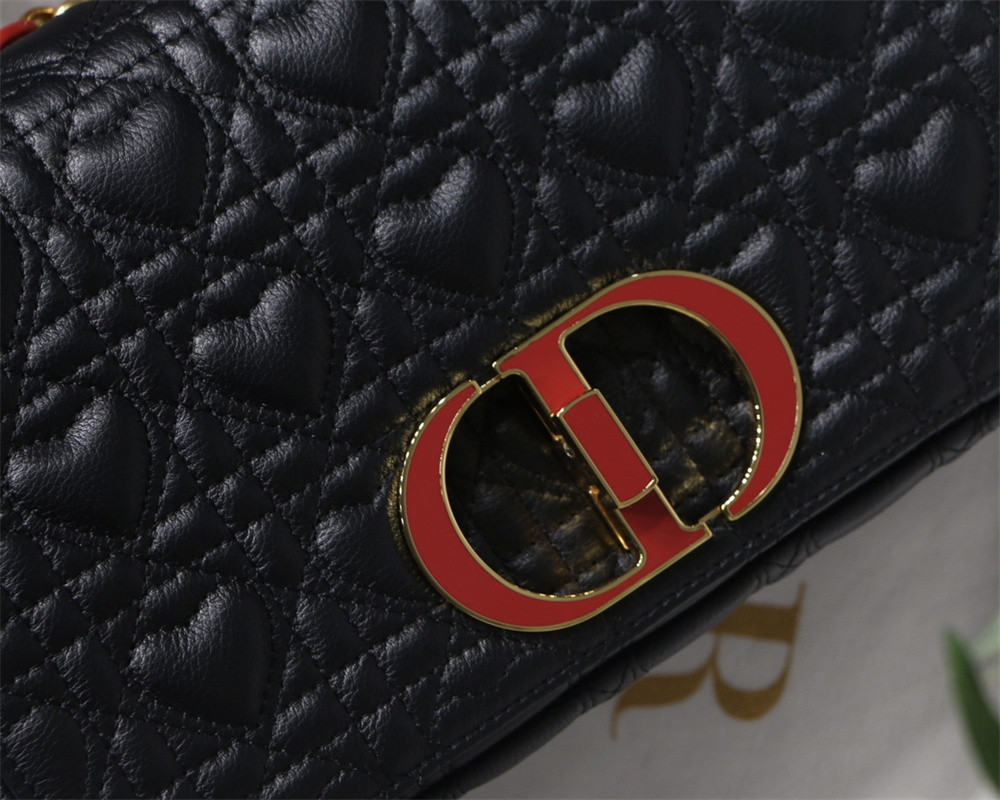 MEDIUM D10r CARO BAG amour black 25.5 x 15.5 x 8 cm