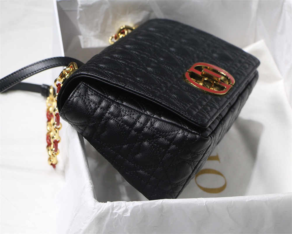 MEDIUM D10r CARO BAG amour black 25.5 x 15.5 x 8 cm