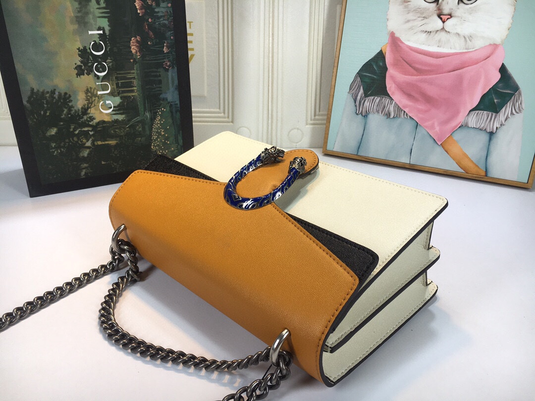 Gvc*1 DIONYSUS SMALL SHOULDER BAG WHITE 11"Wx7"Hx3.5"D