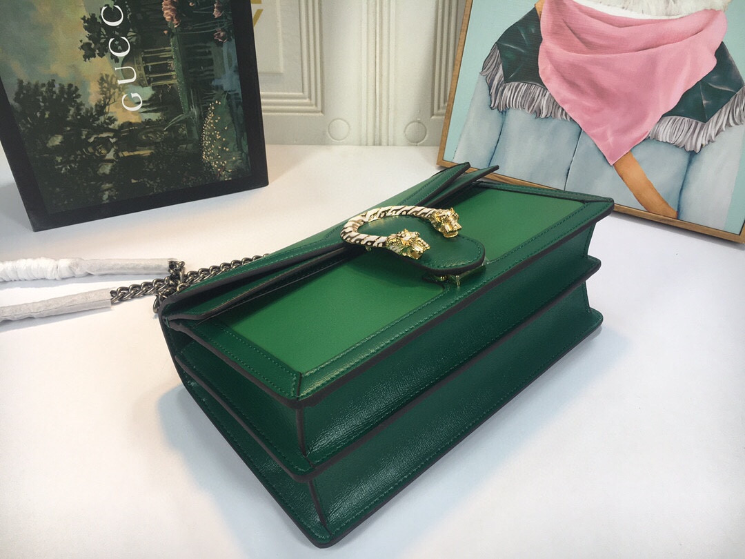 Gvc*1 DIONYSUS SMALL SHOULDER BAG GREEN 11"Wx7"Hx3.5"D