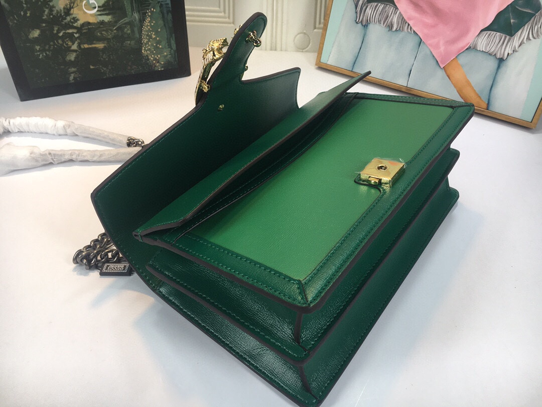 Gvc*1 DIONYSUS SMALL SHOULDER BAG GREEN 11"Wx7"Hx3.5"D