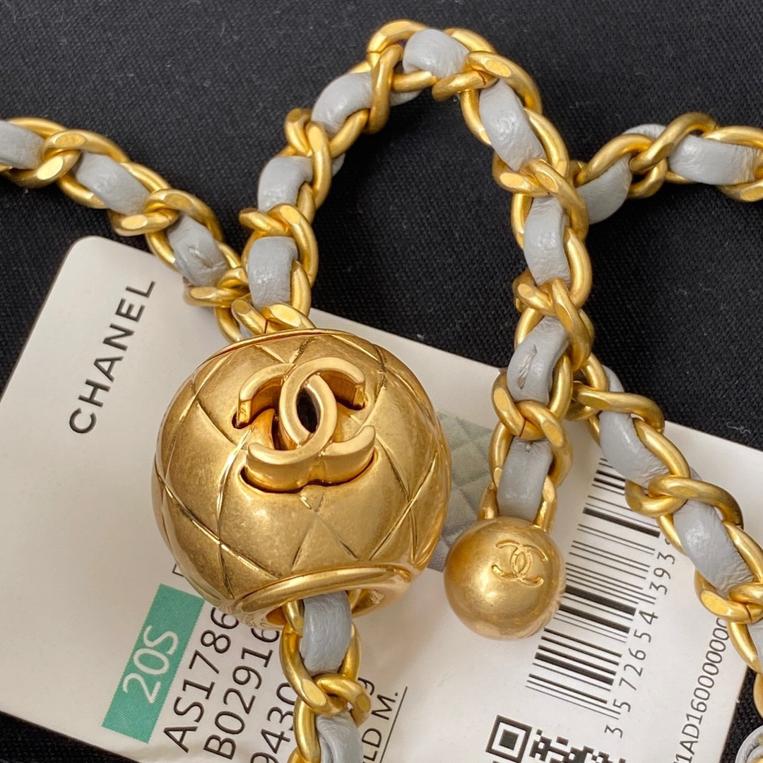 Ch**el MINI FLAP BAG SHINY CALFSKIN & Gold-Tone METAL LIGHT BLUE 5.3 × 6.6 × 3.1 in