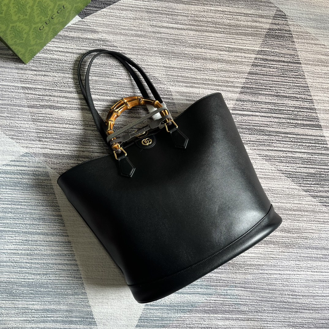 Gvc*1 DIANA LARGE TOTE BAG Black 40W x 34H x 21D CM