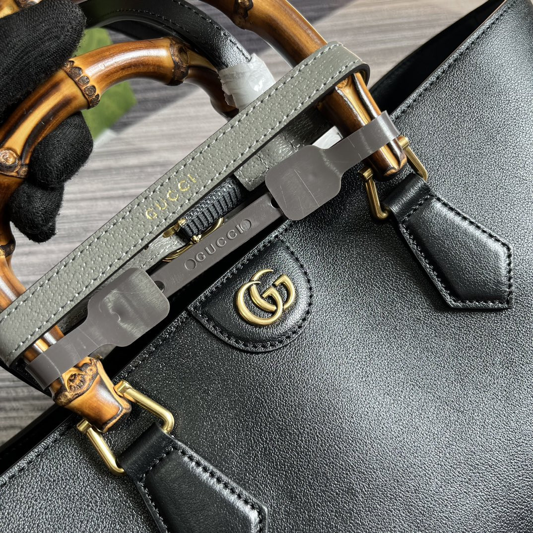 Gvc*1 DIANA LARGE TOTE BAG Black 40W x 34H x 21D CM