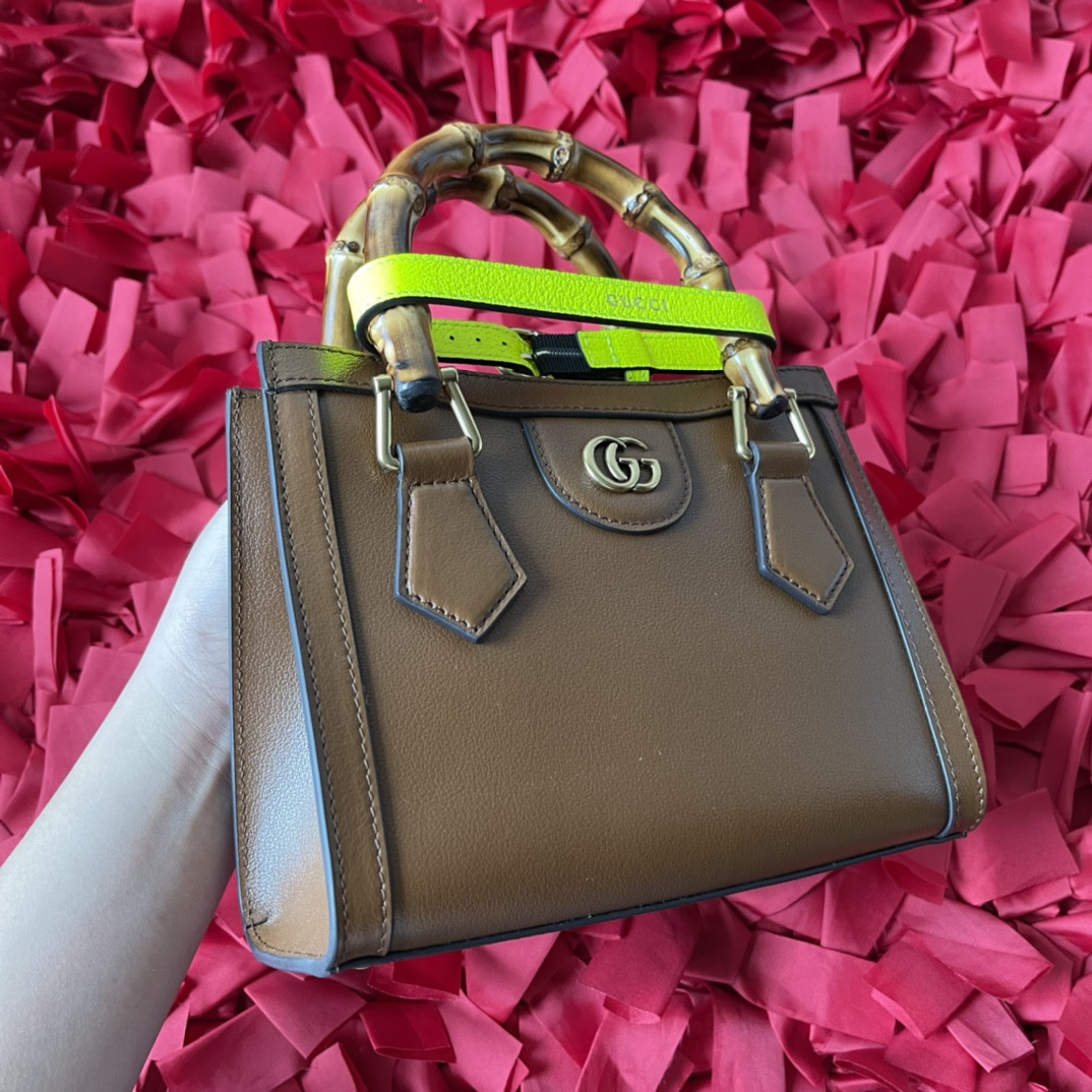 Gvc*1 DIANA MINI TOTE BAG Khaki 20W x 16H x 10D CM