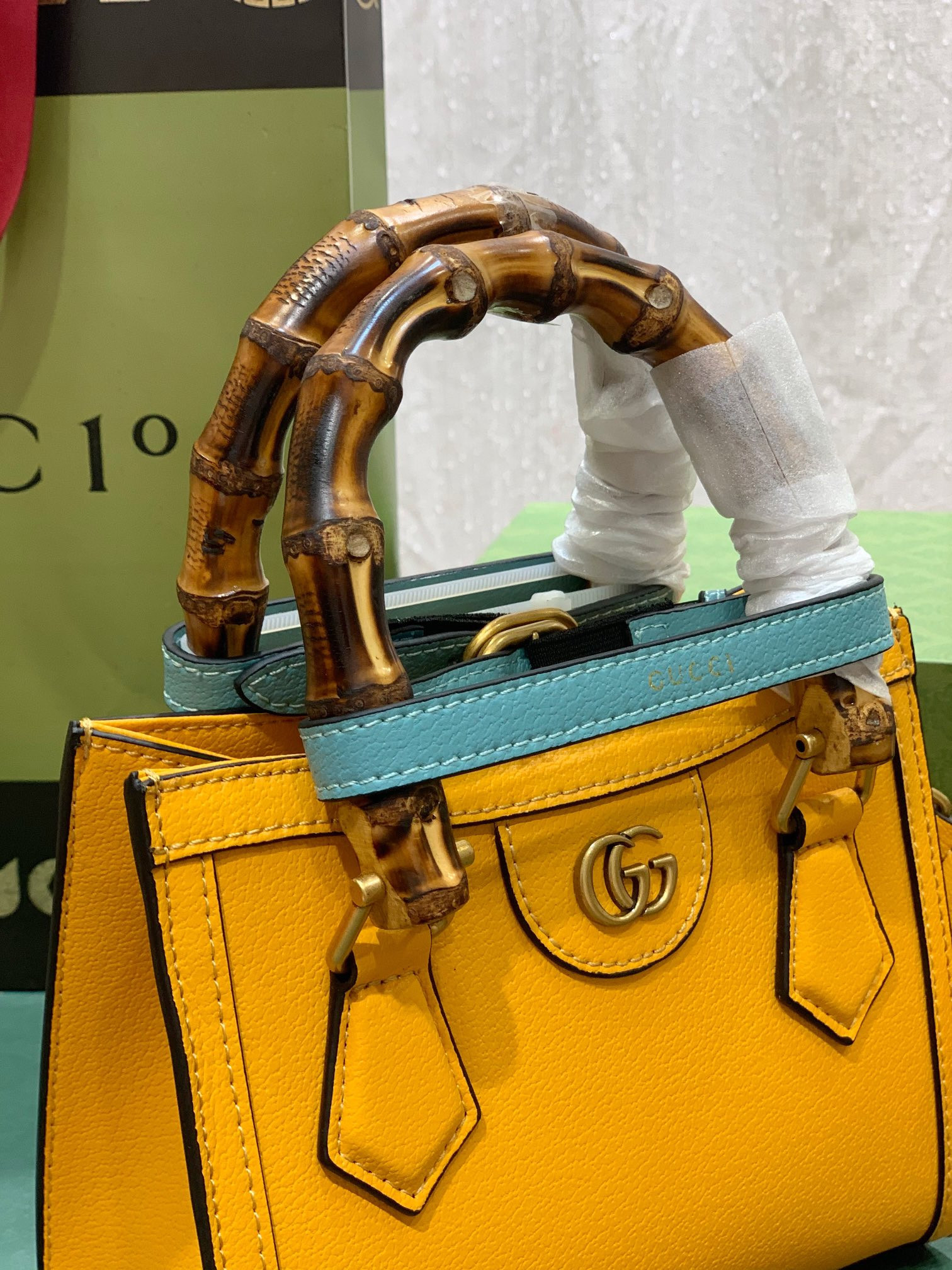 Gvc*1 DIANA MINI TOTE BAG Orange 20W x 16H x 10D CM