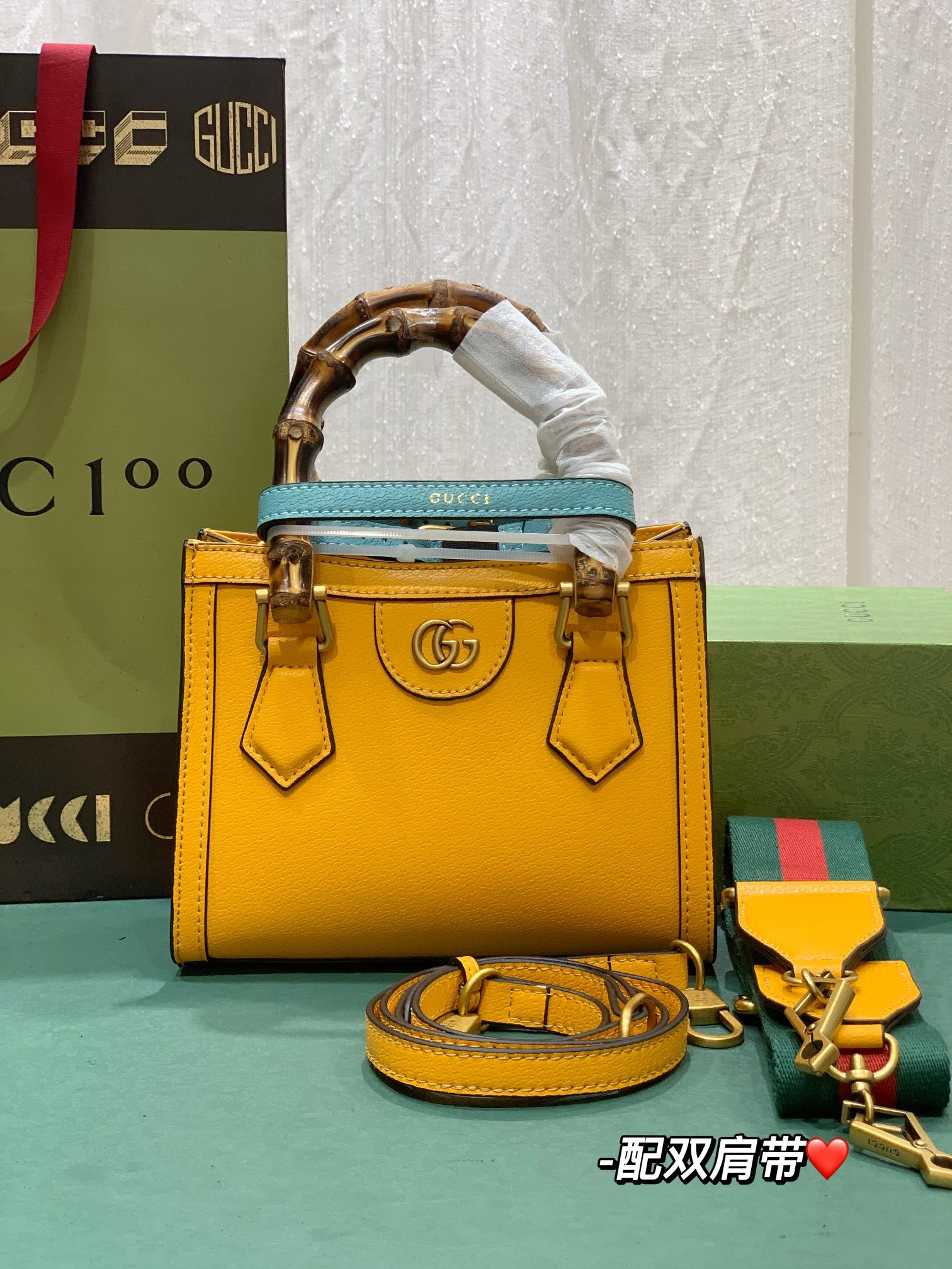 Gvc*1 DIANA MINI TOTE BAG Orange 20W x 16H x 10D CM