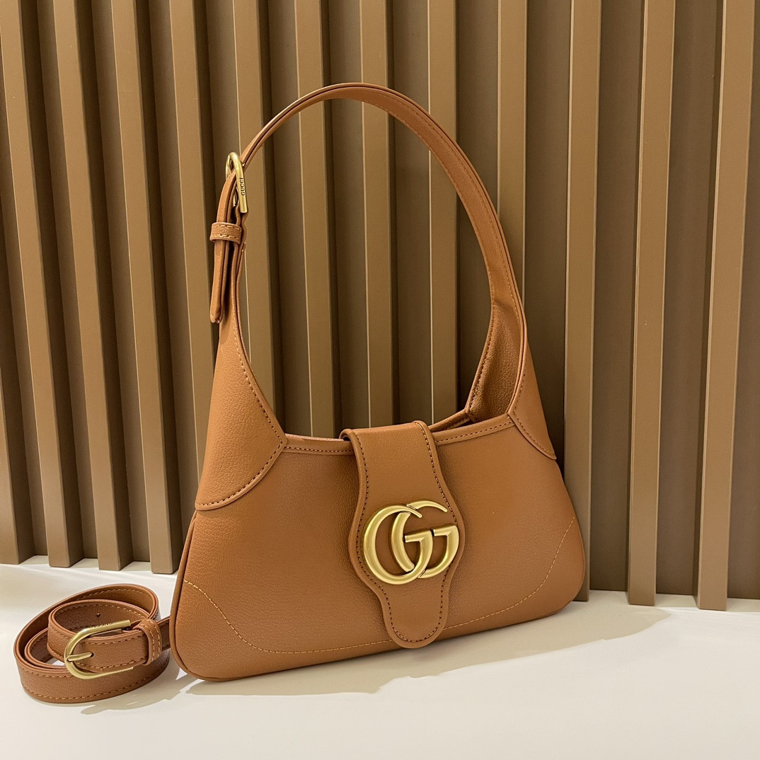 Gvc*1 APHRODITE SHOULDER BAG BROWN 27 X 13.5 X 2 cm