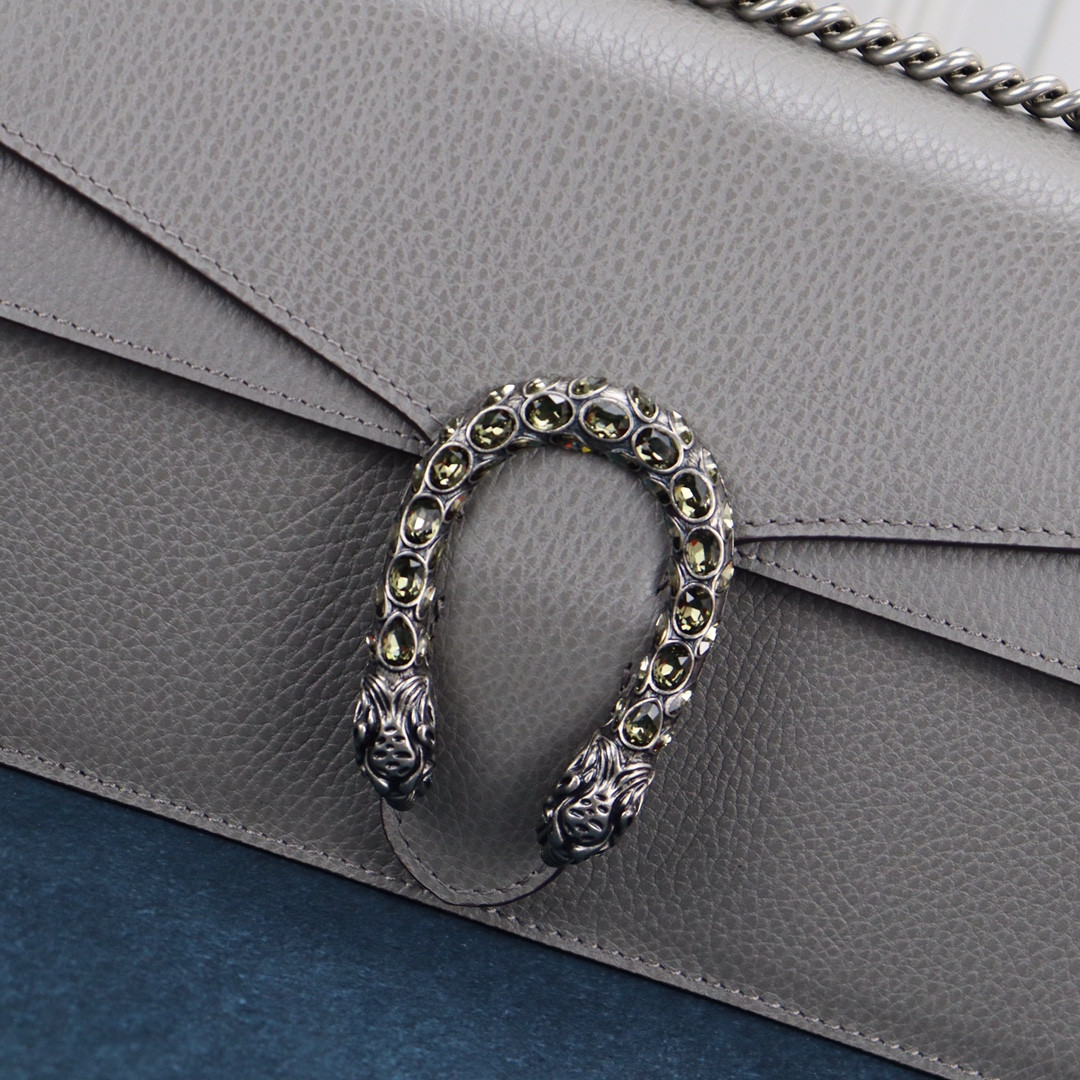 Gvc*1 DIONYSUS SMALL SHOULDER BAG GRAY 28x18x9cm