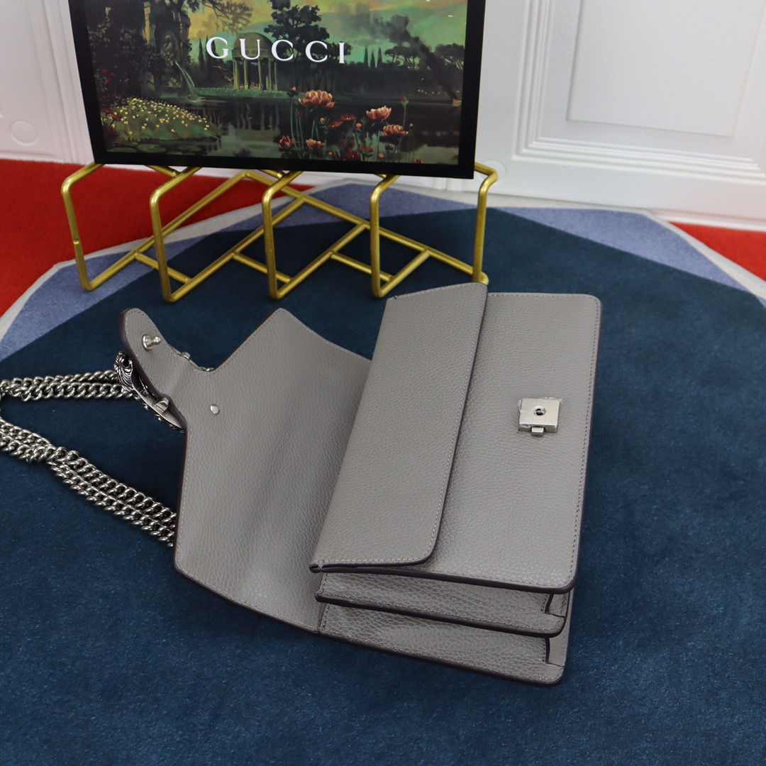 Gvc*1 DIONYSUS SMALL SHOULDER BAG GRAY 28x18x9cm