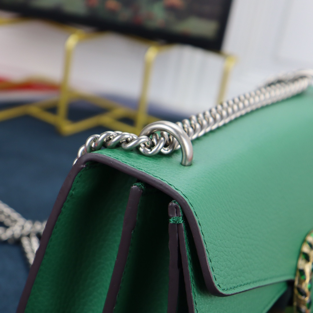 Gvc*1 DIONYSUS SMALL SHOULDER BAG GREEN 28x18x9cm