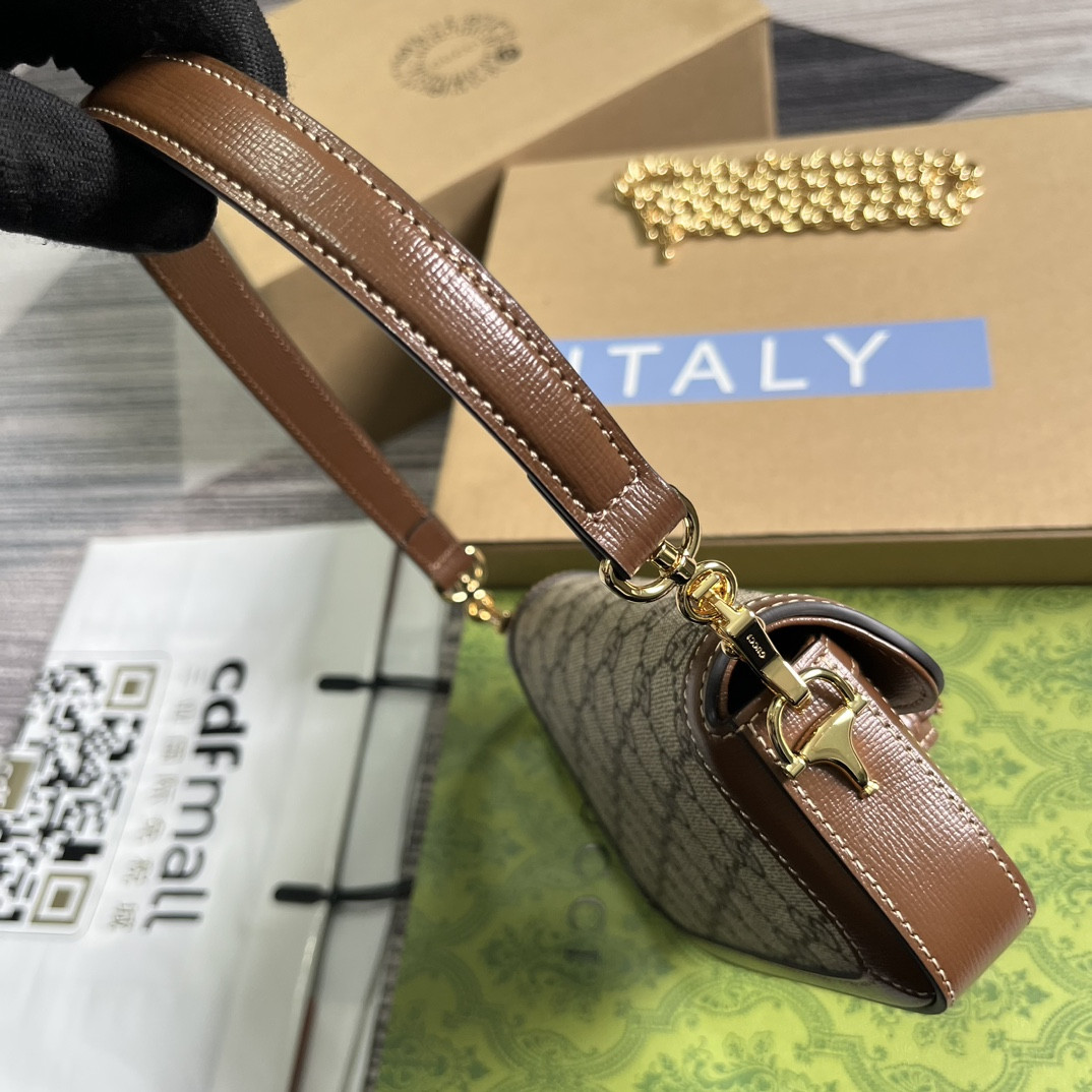 Gvc*1 HORSEBIT 1955 MINI SHOULDER BAG 7.7"W x 5-3.1"H x 2.4-1.2"D