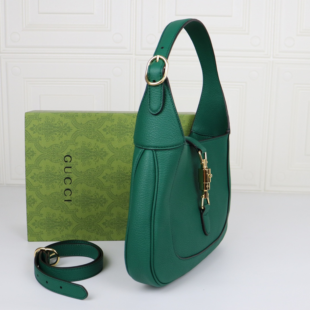 Gvc*1 JACKIE SMALL SHOULDER BAG Green 10.8"W x 7.5"H x 1.6"D