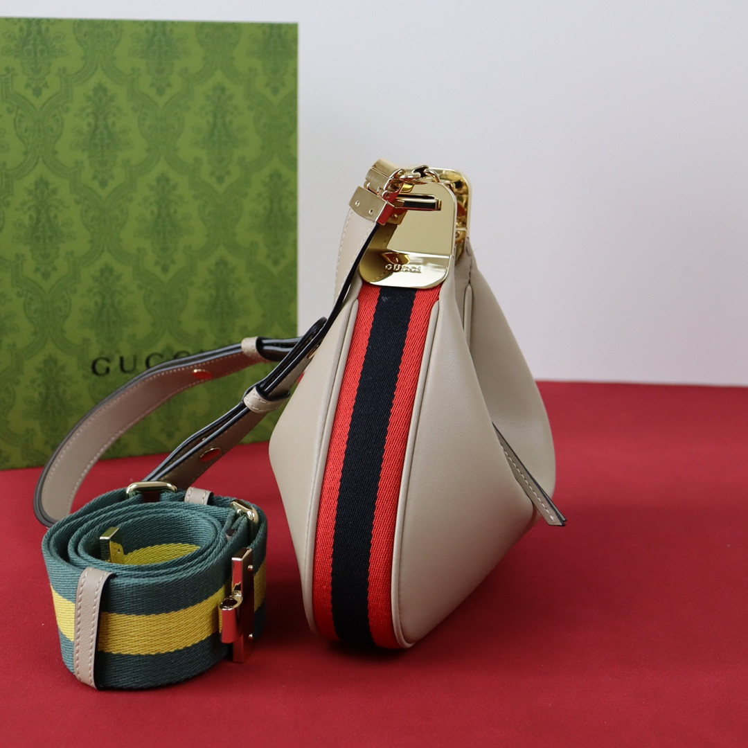 Gvc*1 ATTACHE SMALL SHOULDER BAG GRAY 9"W x 8.7"H x 2"D