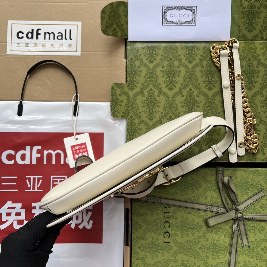 Gvc*1 BLONDIE SHOULDER BAG WHITE 11"W x 6.3"H x 1.6"D