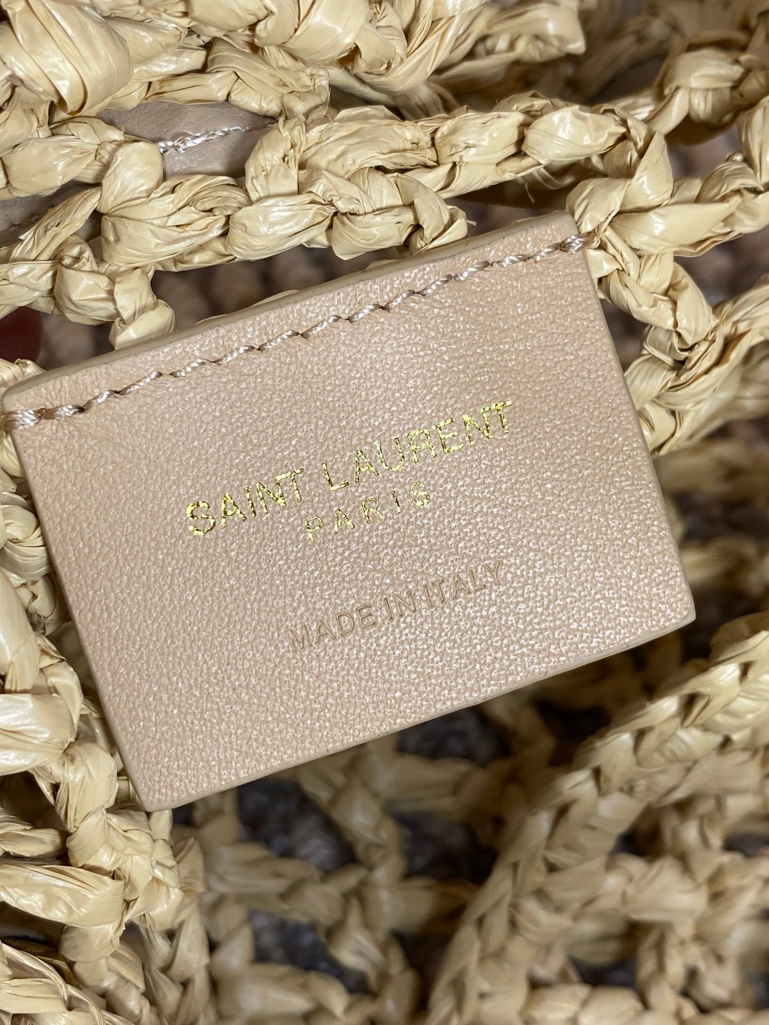 Y51 OXALIS BAG IN RAFFIA MACRAMÉ  Color Natural 14.6X15.7X1.2INCHES