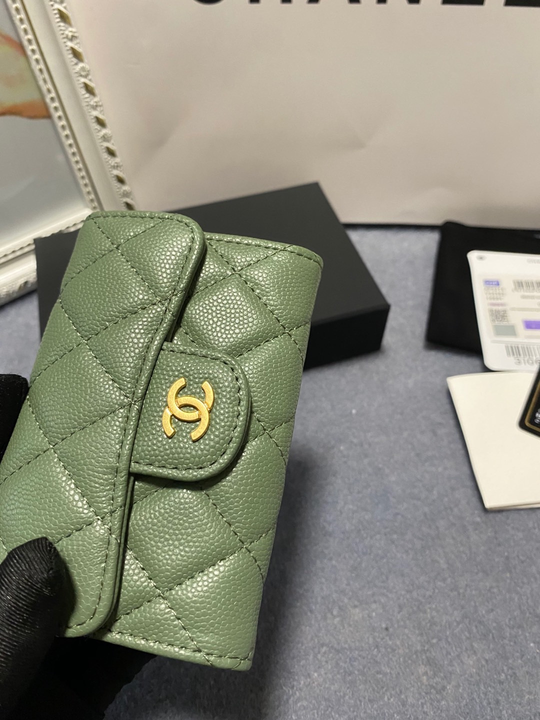 Ch**el CARD HOLDER 11.3 x 7.5 x 2.5 cm