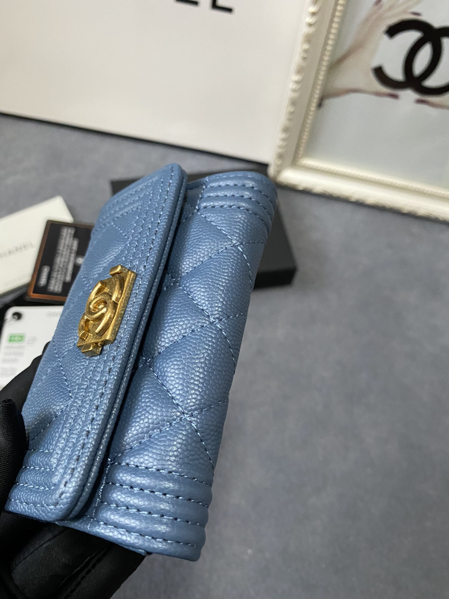 Ch**el FLAP WALLET 12-7CM