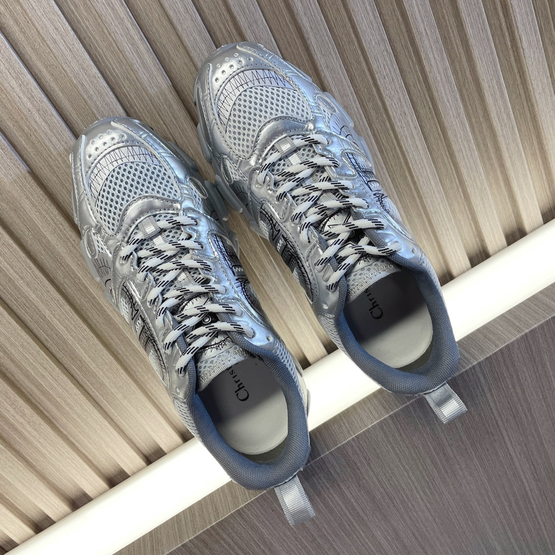 UA D10r Chrono Sneaker Gray Mesh with Silver-Tone