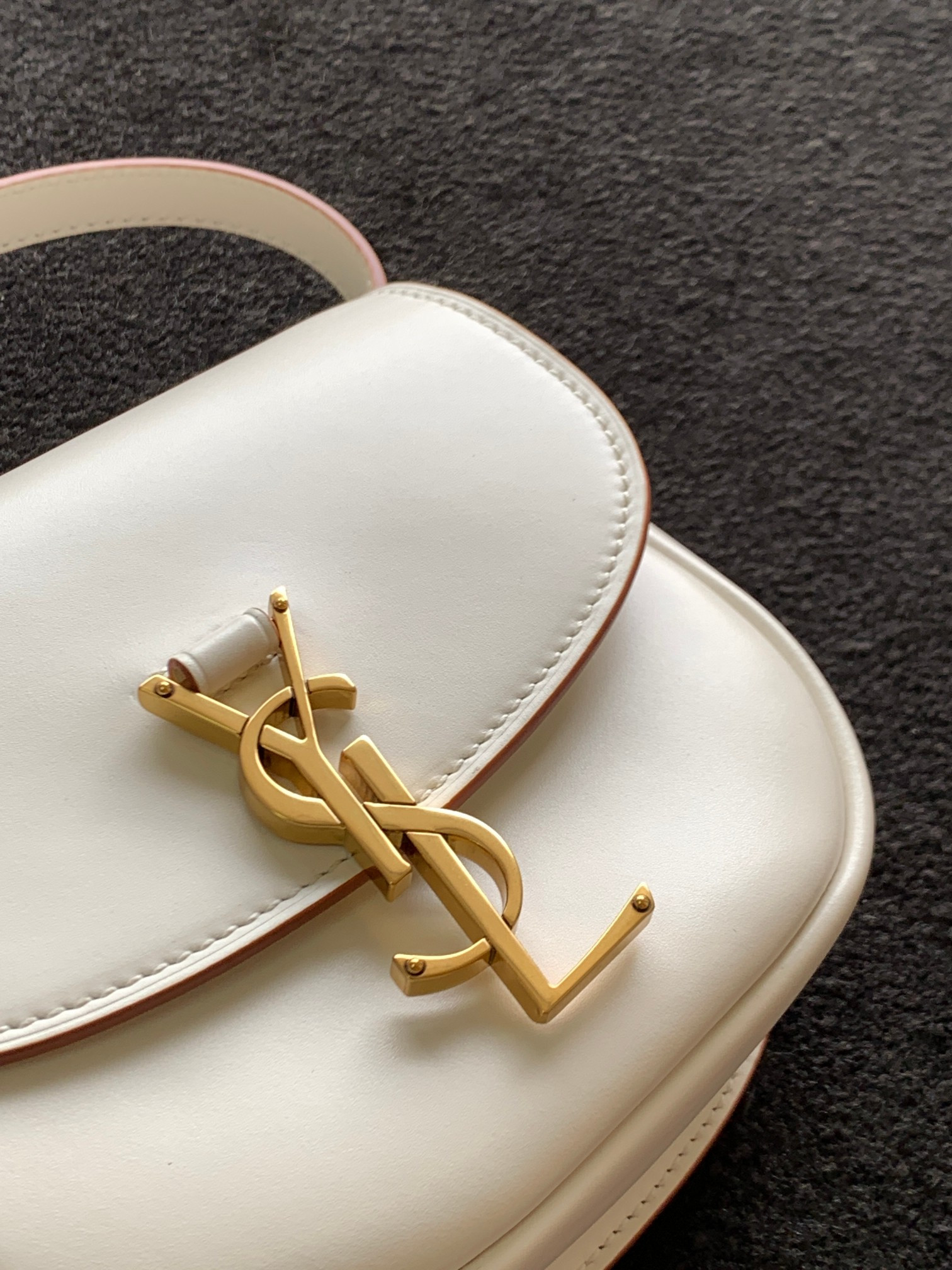 Y51 KAIA SMALL SATCHEL IN SMOOTH LEATHER 7.2 X 6.1 X 2.1 INCHES