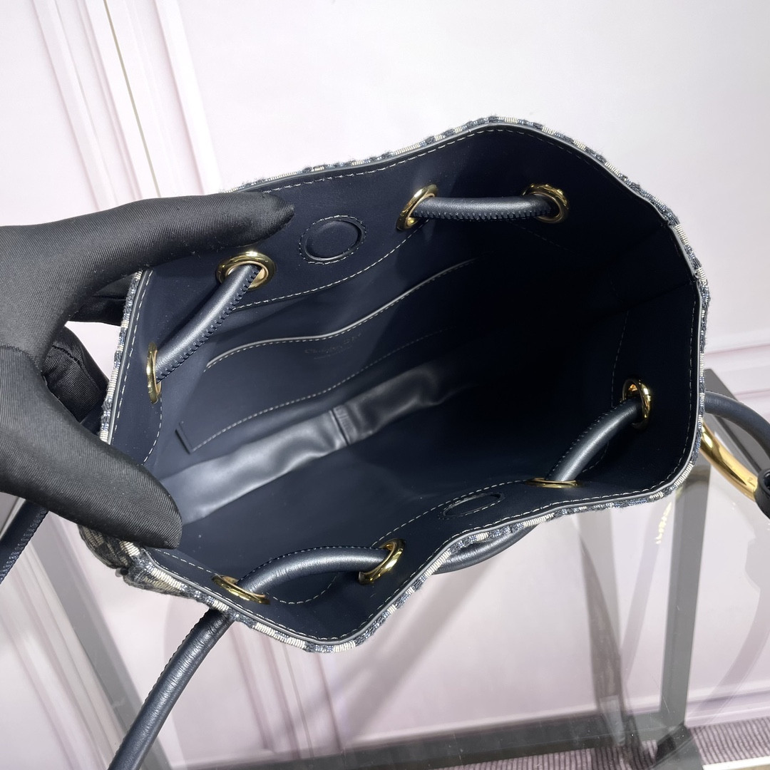 Medium D10r Nolita Bag Blue D10r Oblique Jacquard 10.5 x 10 x 2 inches