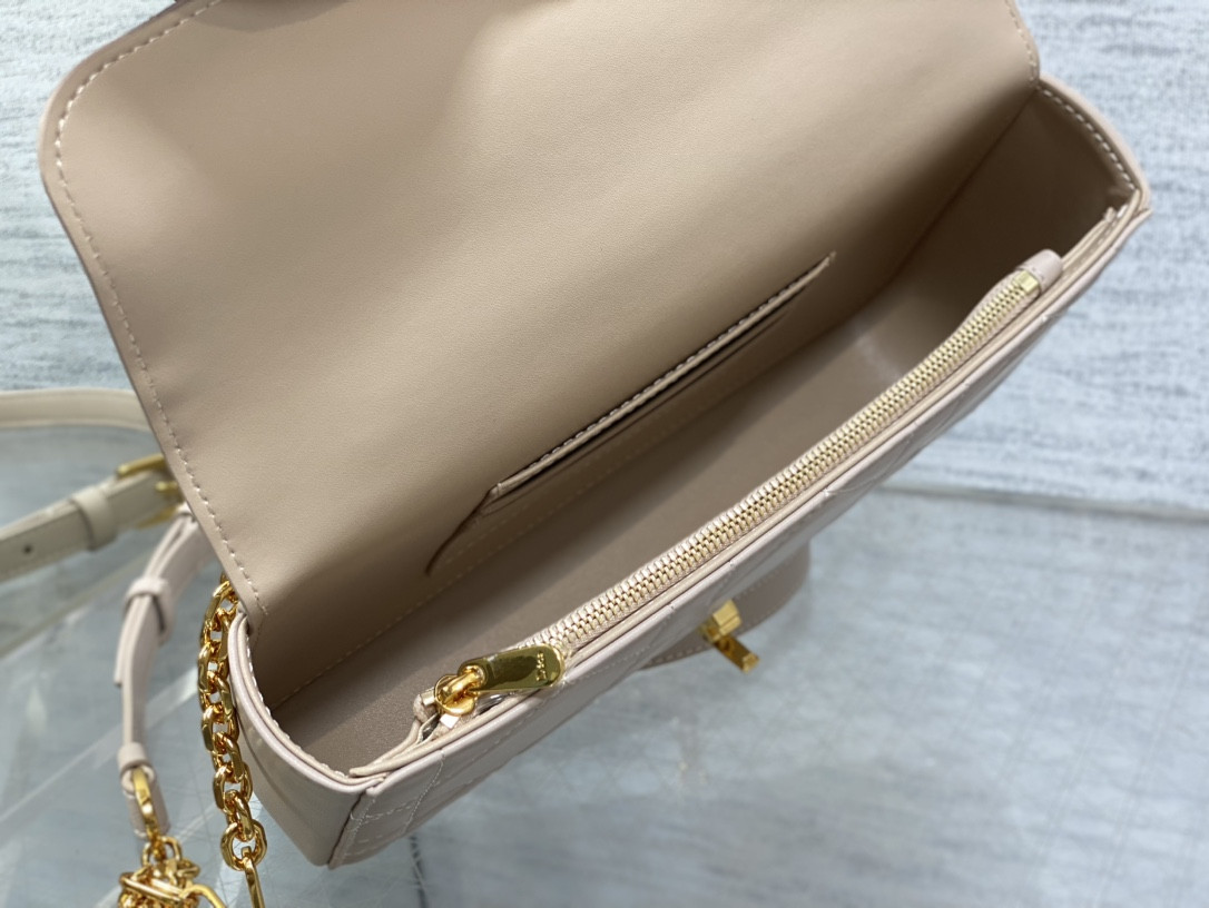 D10r Mini D10r Ange Bag Pink Macrocannage Calfskin 20 x 12 x 5 cm