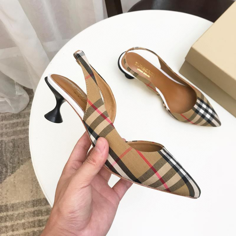 UA Bv*b*rry Check Slingback Pumps