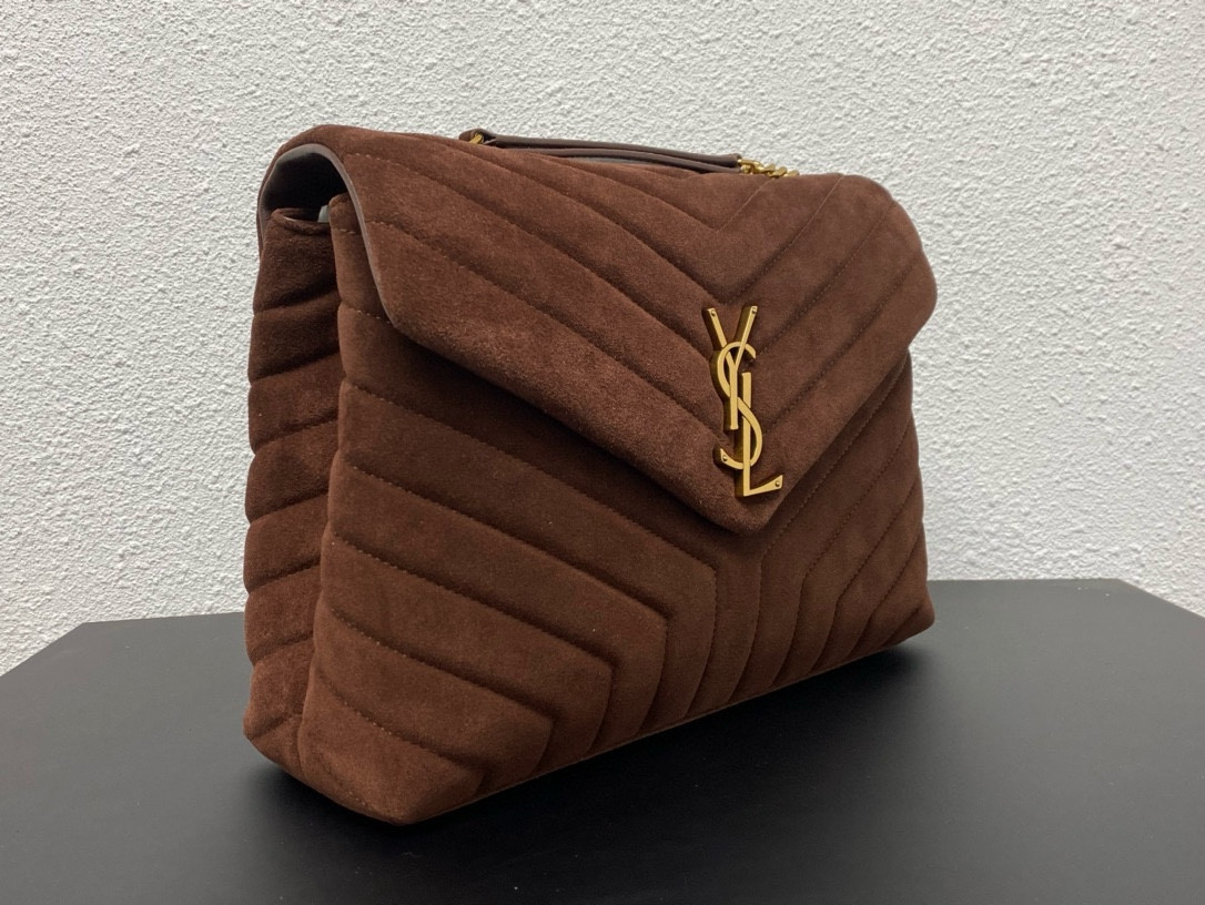 Y51 LOULOU QUILTED SUEDE 32x22x9cm