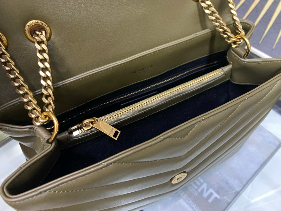 Y51 LOULOU QUILTED LEATHER 32x22x9cm