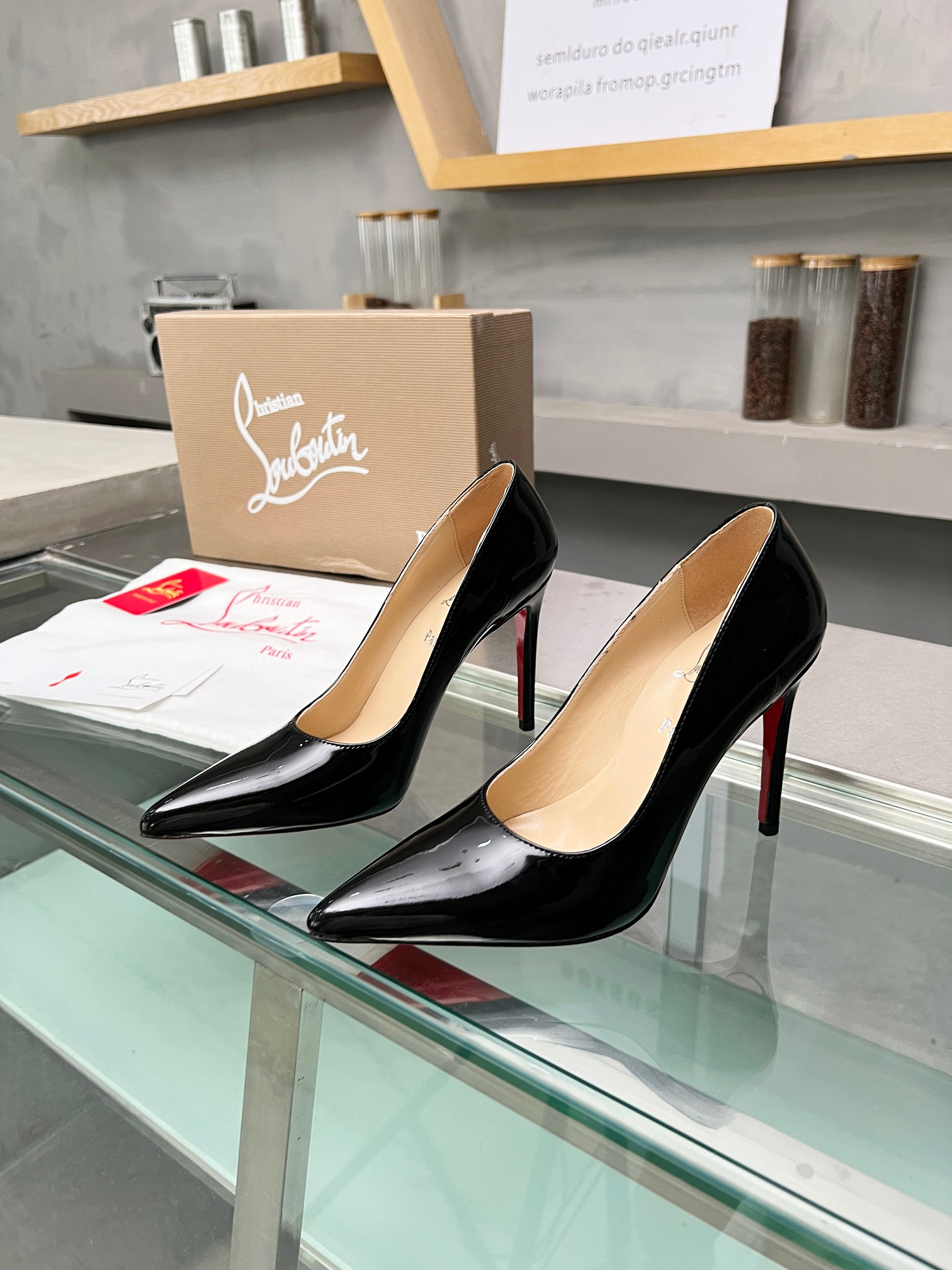 UA Chr1st1an Louboutin CL red-bottom shoes