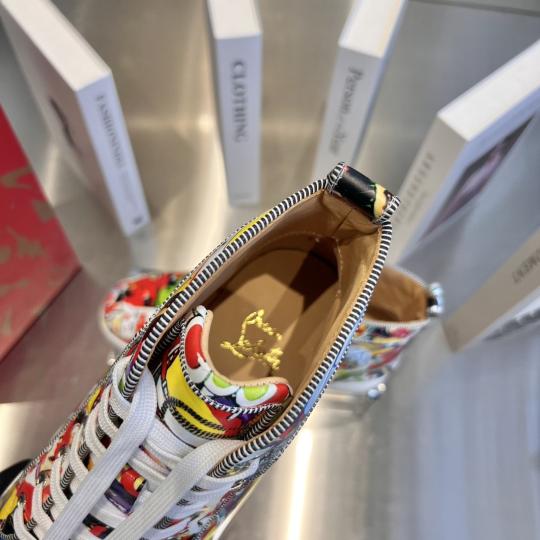 UA Chr1st1an Louboutin high-top matte snake print version