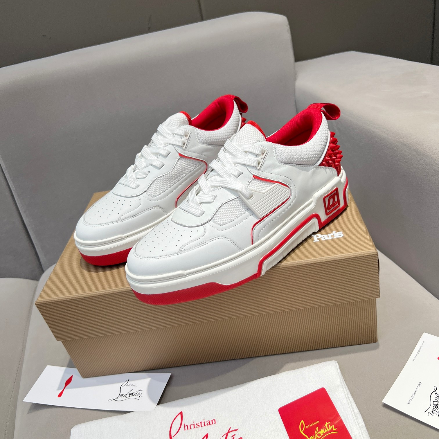 UA Chr1st1an Louboutin 2024 [New]ASTROLOUBI Unisex Thick-Soled Sneakers