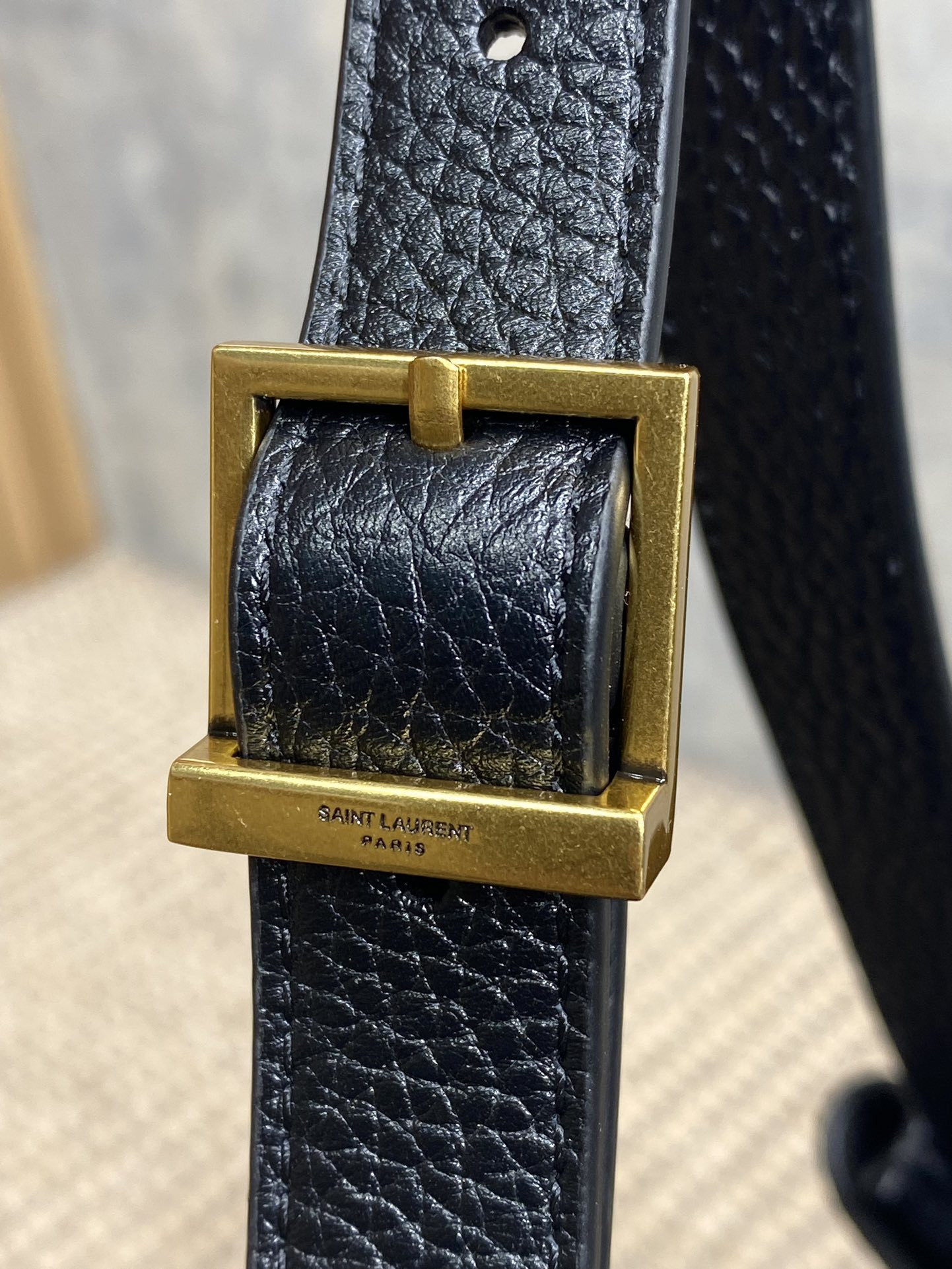 Y51 PARIS VII small hobo in grained leather 30X25X3cm