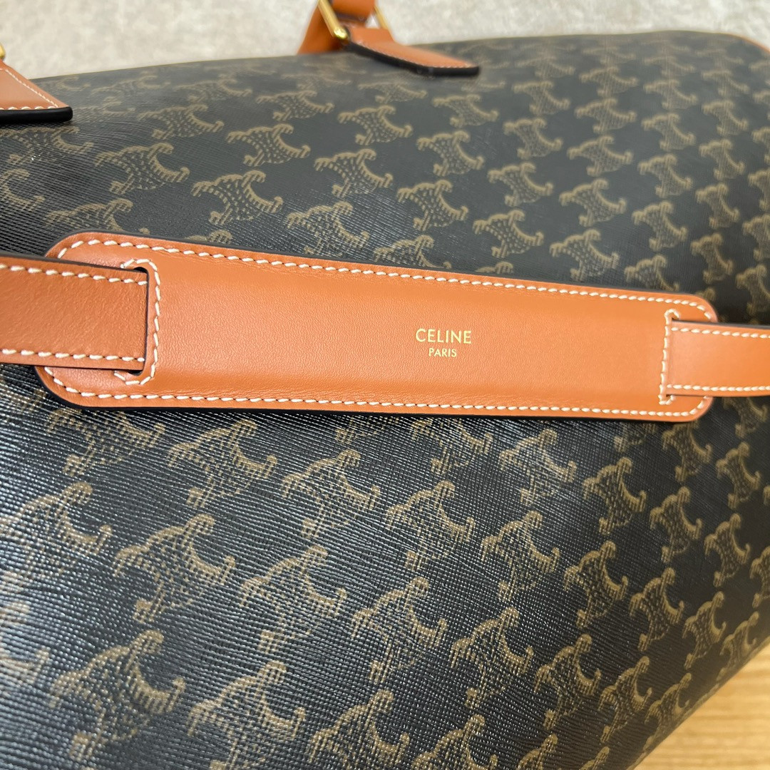 Ce1i*e Large Travel Bag IN Triomphe Canvas with Ce1i*e Print 50x27x23cm