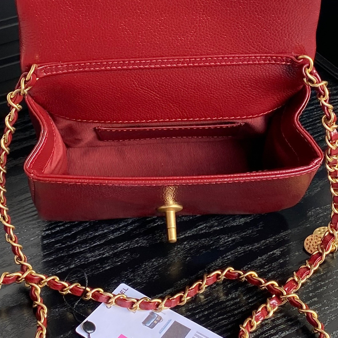 Ch**el MINI FLAP BAG 13×17.5×6cm