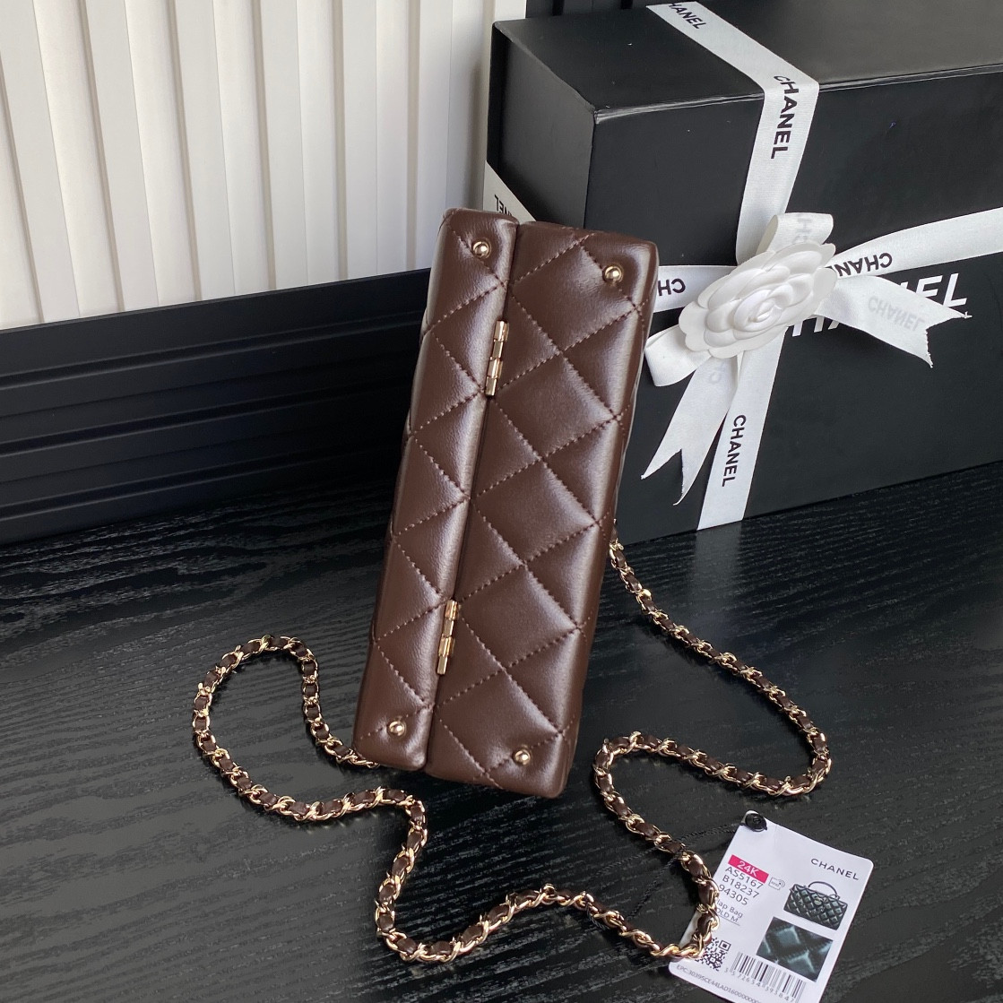 Ch**el Small Box Bag 12.5x18x6.5cm