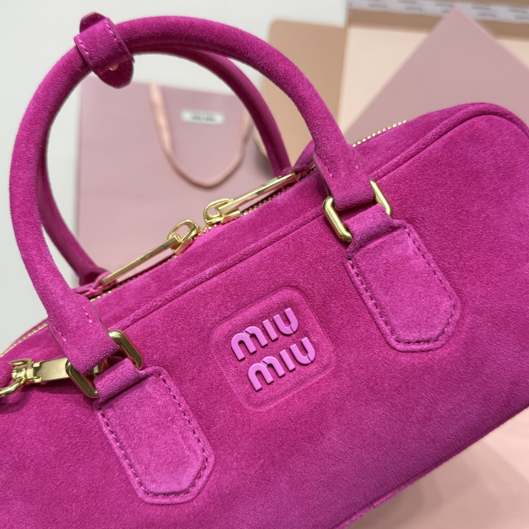 Miu Miu Arcadie suede bag 27x12x9cm