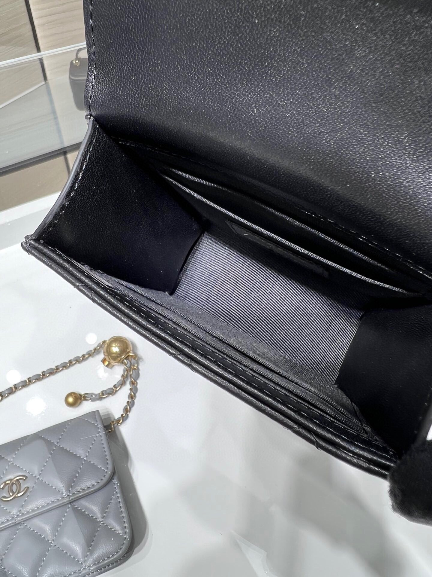 Ch**el Clutch shoulder flap bag AP2682 11x11x4cm