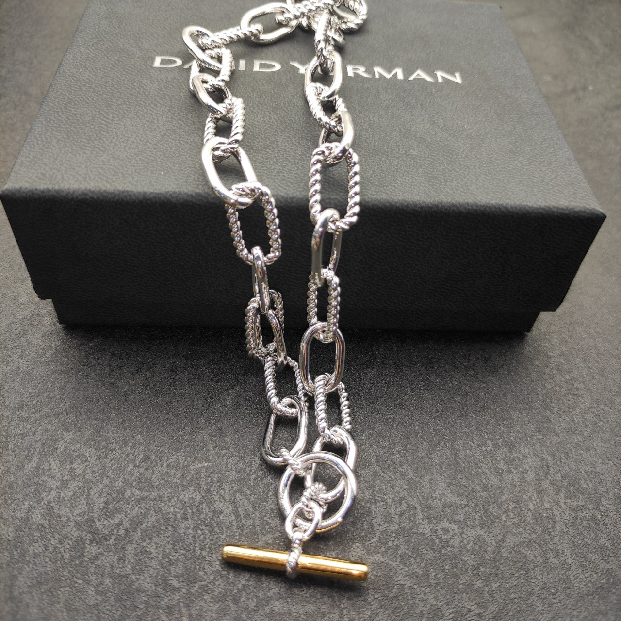 David Yurman 11mm buttonhole necklace(Chain length 48cm)