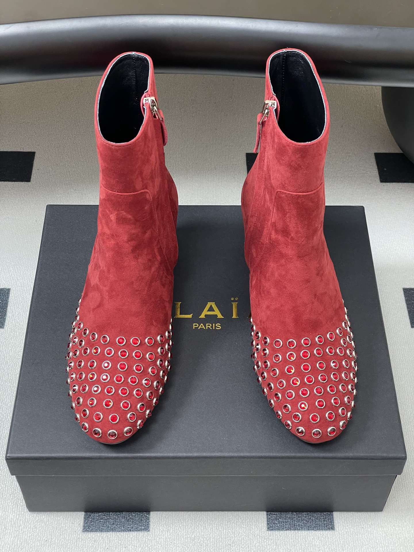 UA Alaia Crystal D1am0nd Boots 5.5cm Heel(Customized Size 7-10 days production time)