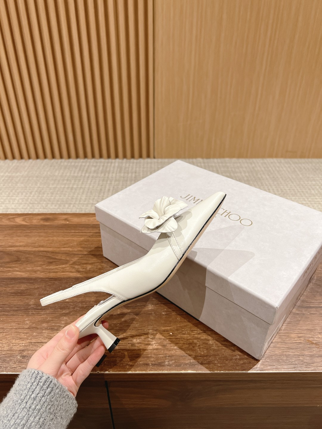 UA J1m*y Ch00 ROSALIA FLOWERS Slingbacks 4.5cm